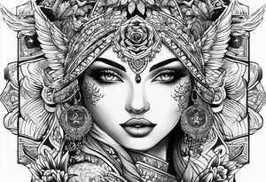 Night symbol tattoo idea