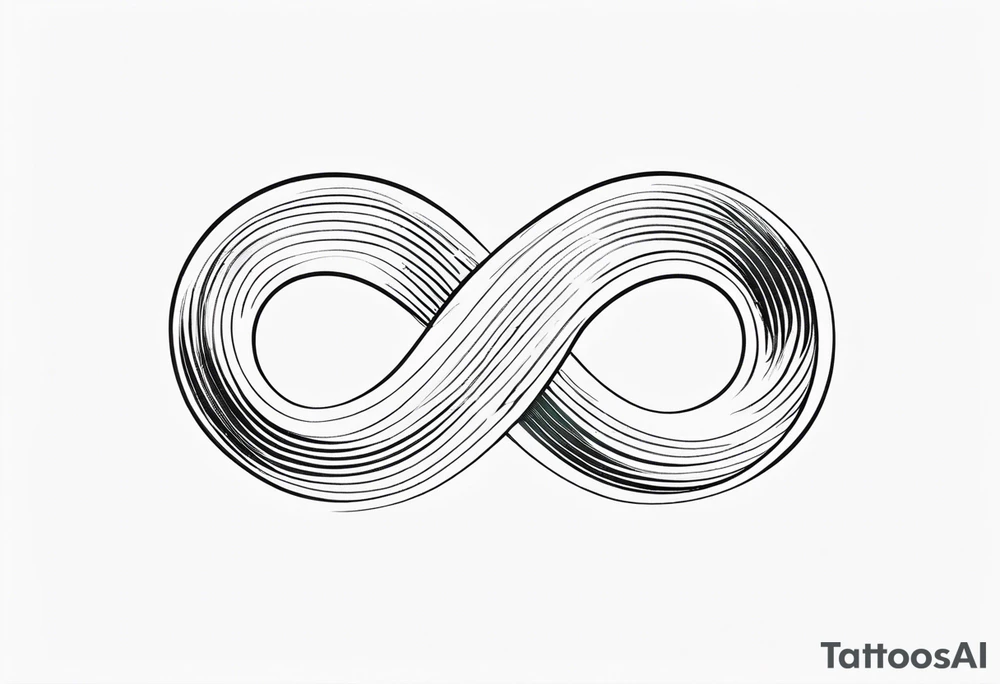 Infinity symbol with lettering tattoo idea