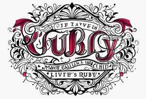 Ruby tattoo idea