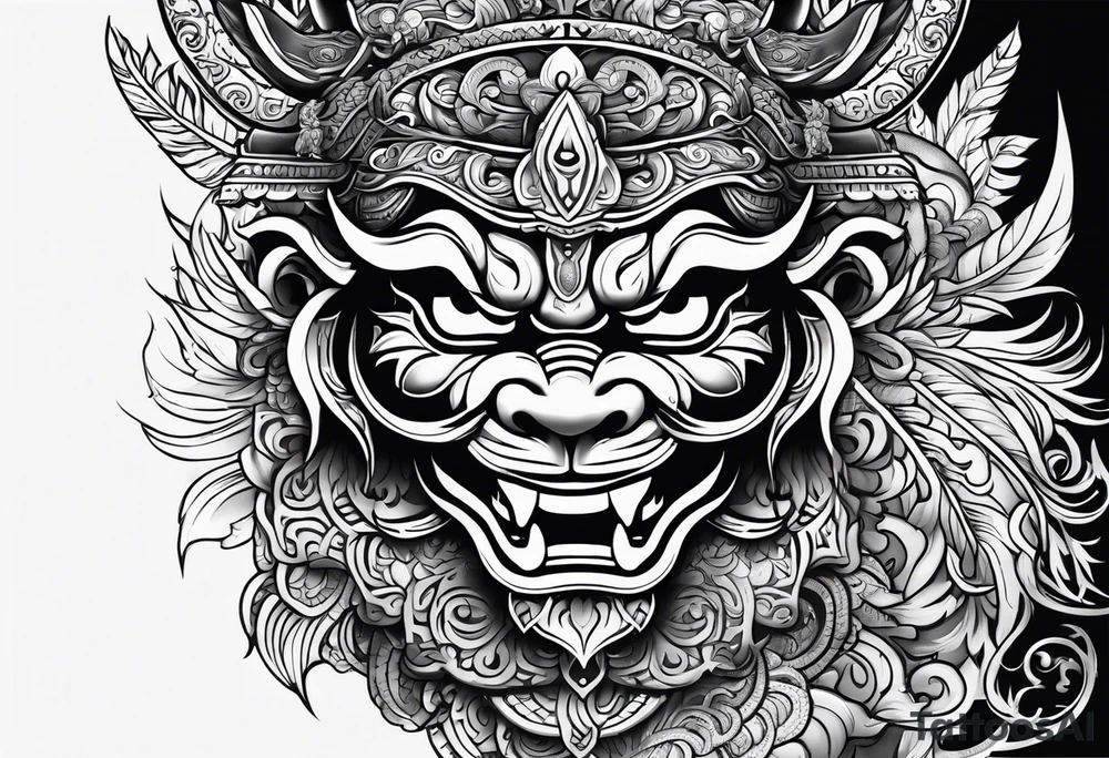 Balanise Barong tattoo idea