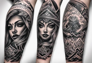 Forearm writing tattoo idea