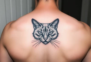 black cat tattoo idea