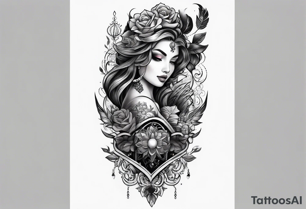 Forearm half sleeve tattoo idea