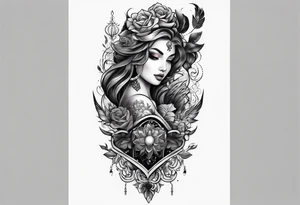 Forearm half sleeve tattoo idea