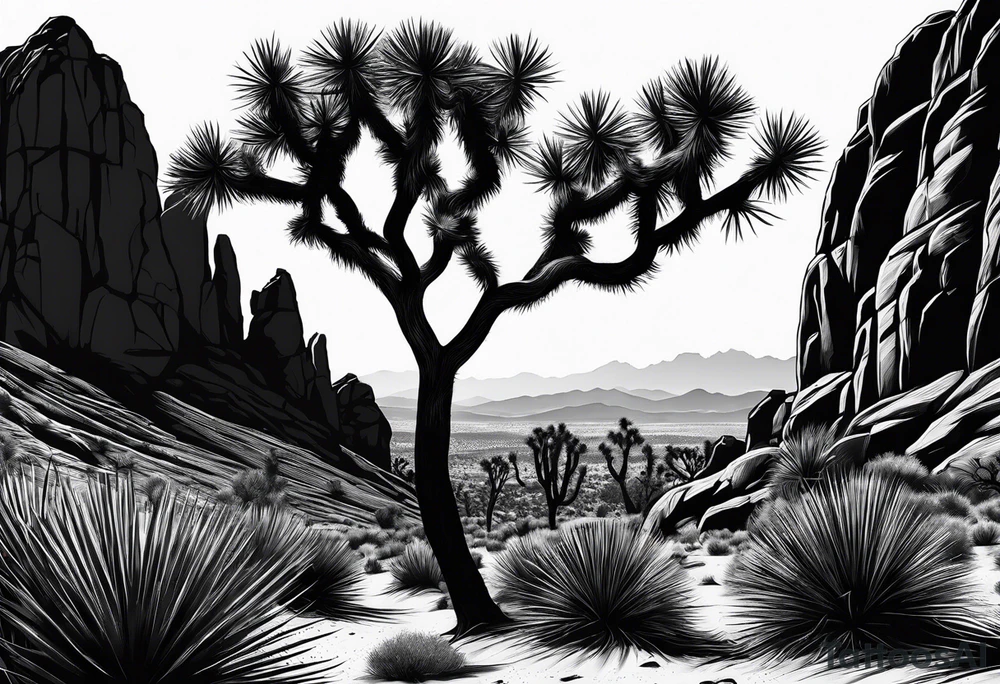Joshua tree tattoo idea