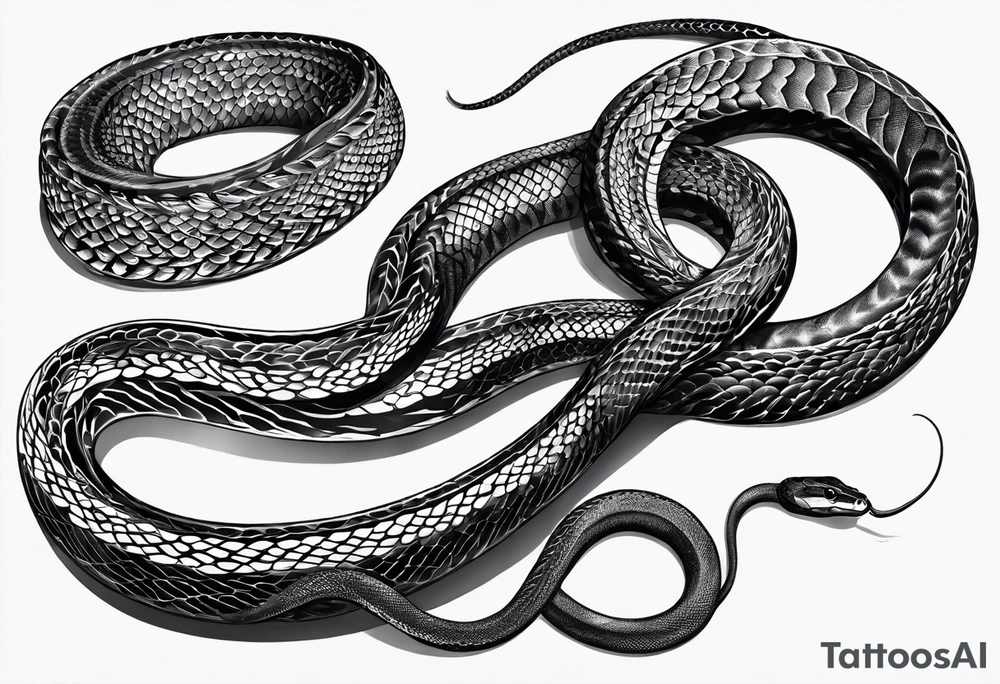 Black mamba snake 8 and 24 tattoo idea