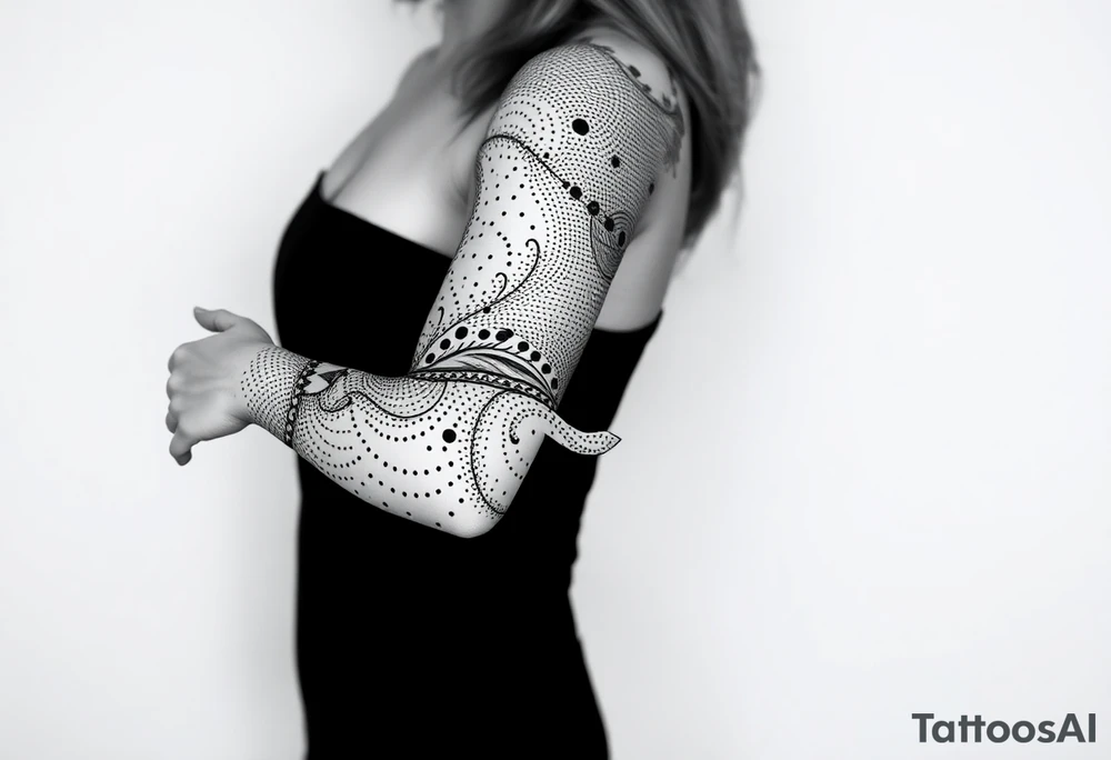 Размытые линии, мистика tattoo idea
