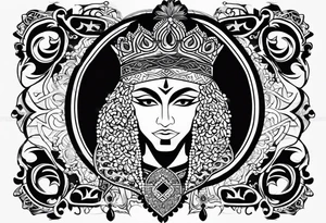 prince ali in arabic symbols tattoo idea