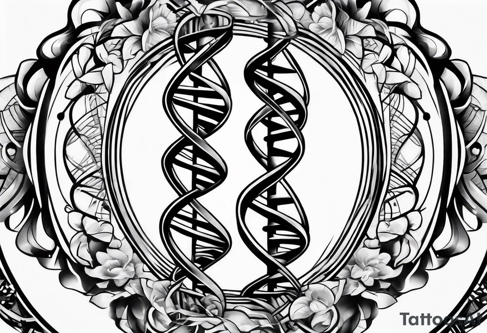 Dna strand tattoo idea