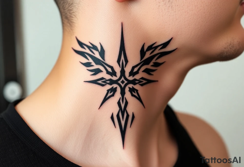 Mroczny, agresywny, ponury tattoo idea