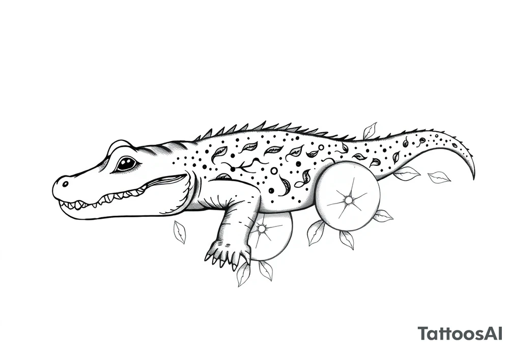 gator an oranges tattoo idea