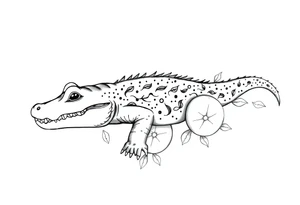 gator an oranges tattoo idea