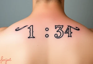 2 game fives with numbers 1,3,4 showing tattoo idea
