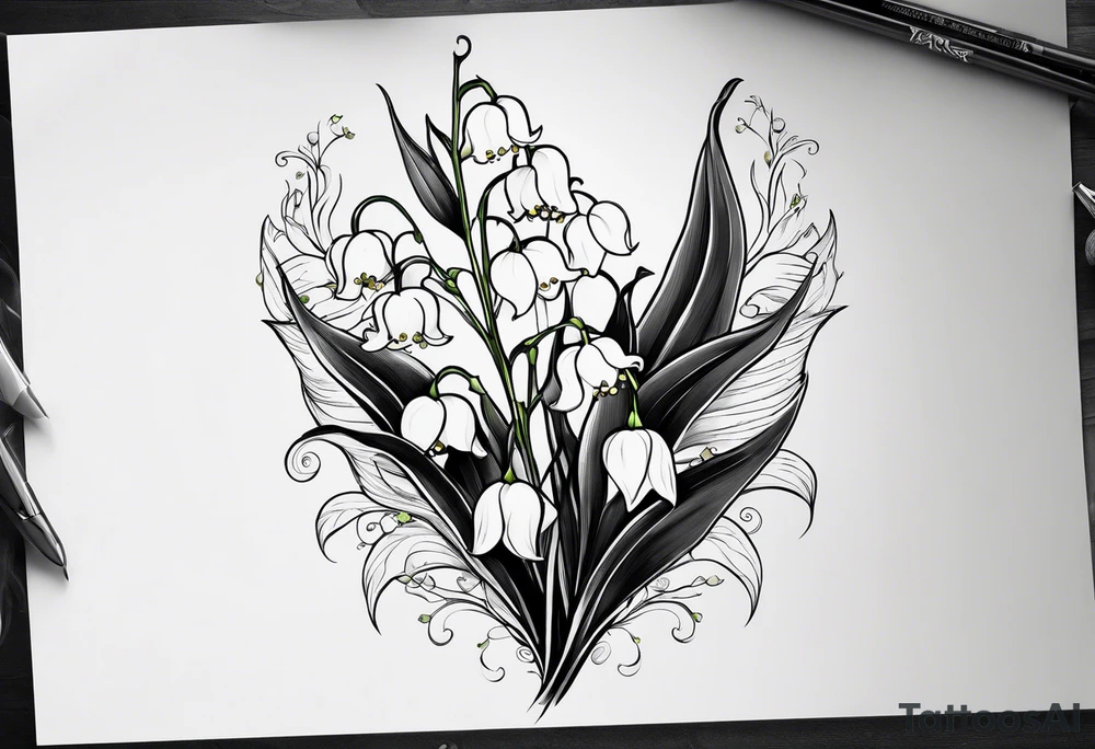 Lily of the valley tattoo idea