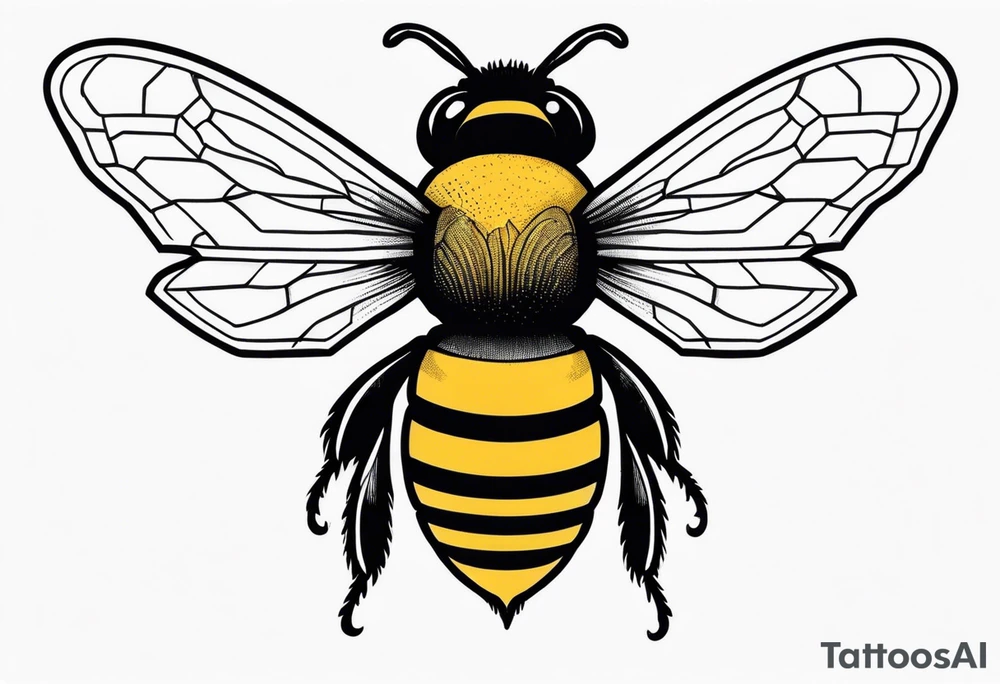 bumble bee tattoo idea
