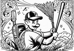 Father baseball hunting tattoo idea