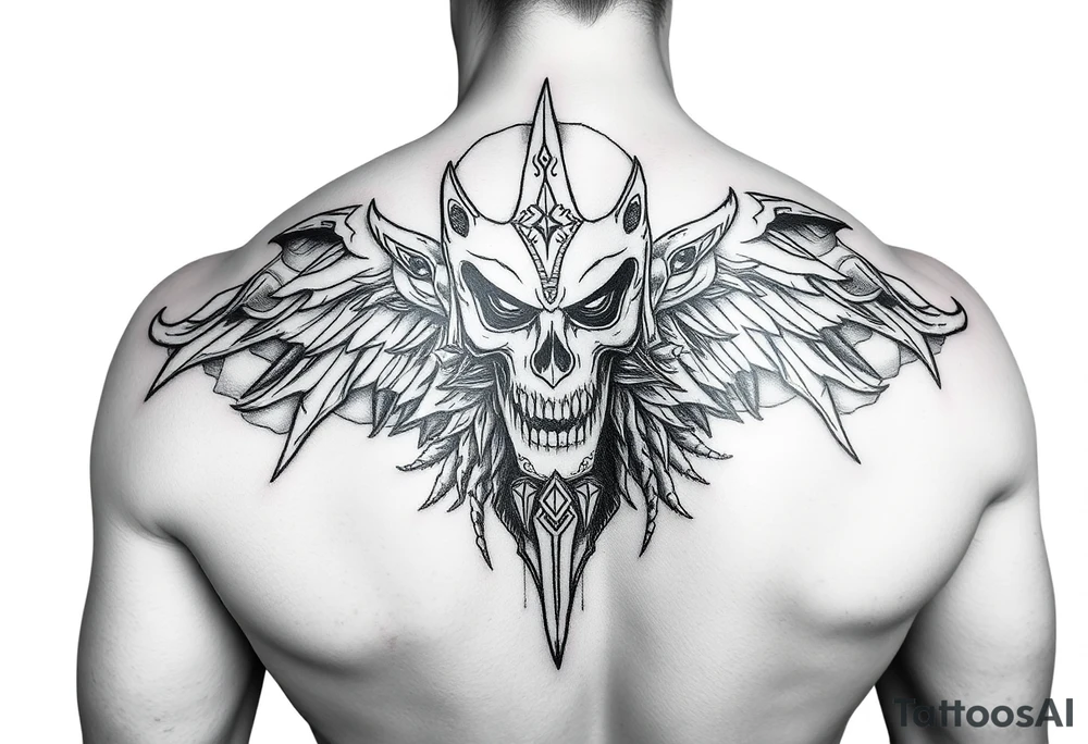 epic warrior tattoo tattoo idea