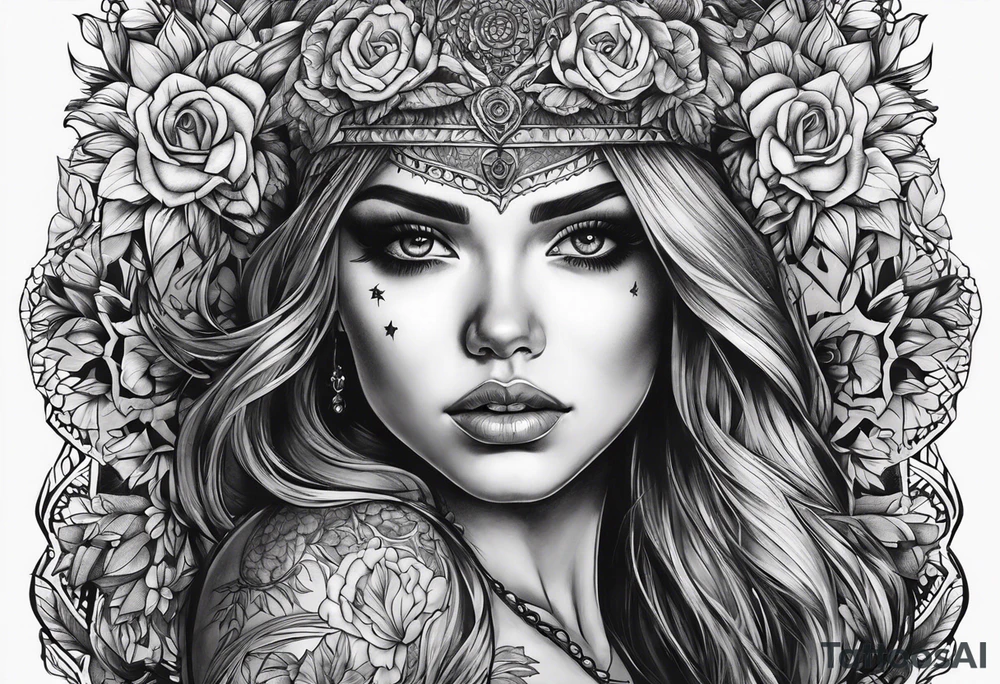 dead girl tattoo idea