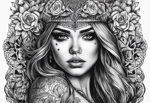 dead girl tattoo idea