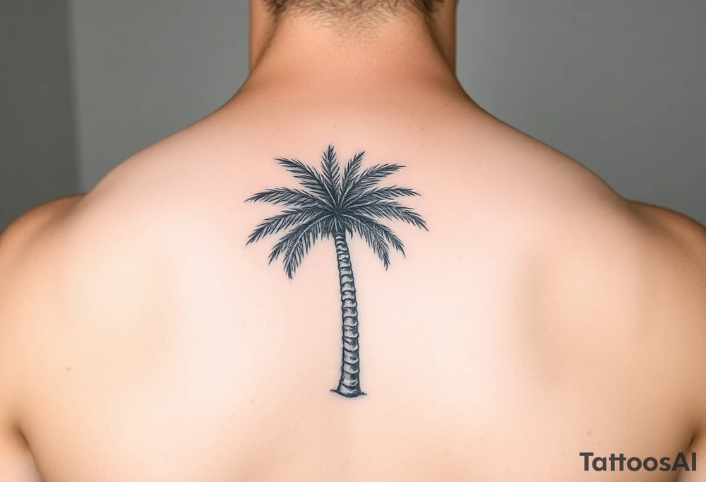 palm tree tattoo tattoo idea