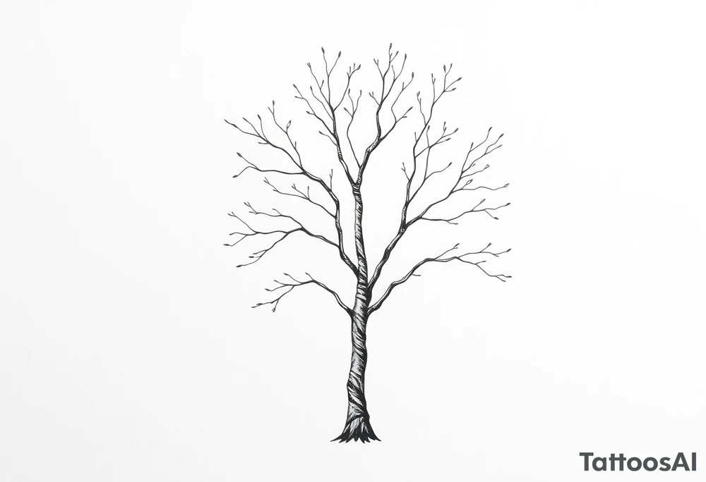 birch tree tattoo idea