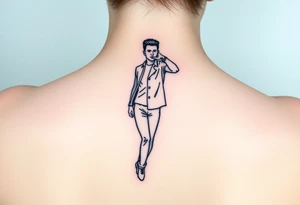 Rick Astley Never Gonna Give You Up Dance Pose tattoo idea