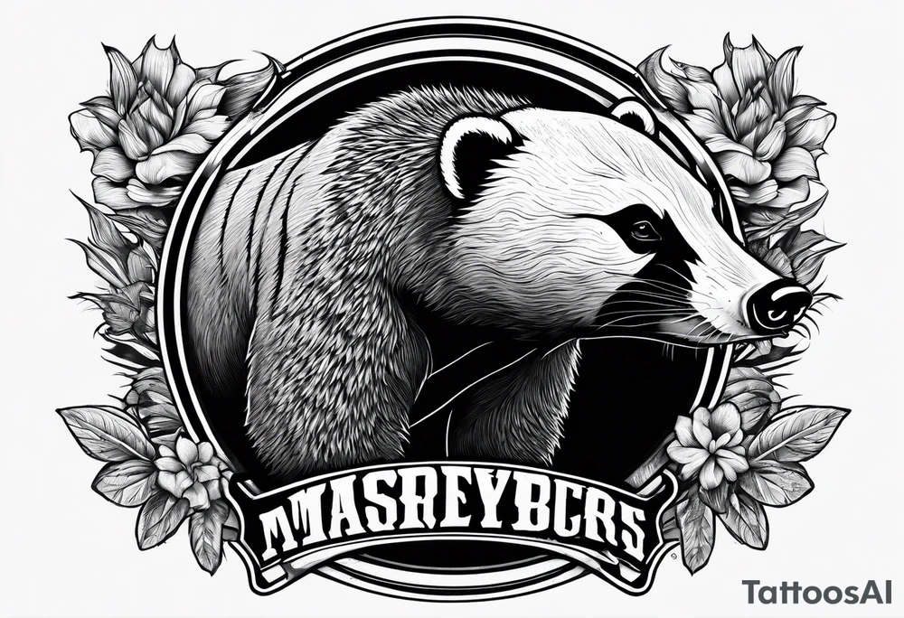 Angry Mc honey Badgers tattoo idea