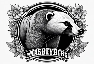 Angry Mc honey Badgers tattoo idea