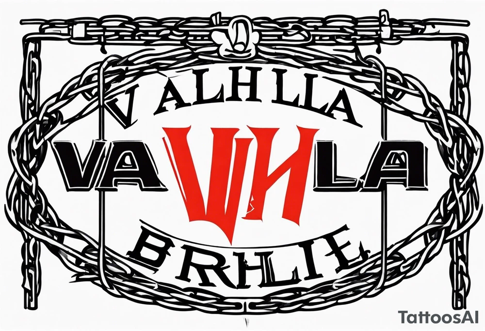 valhalla barb wire prison tattoo idea