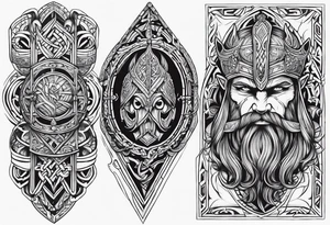 Viking full sleeve tattoo tattoo idea