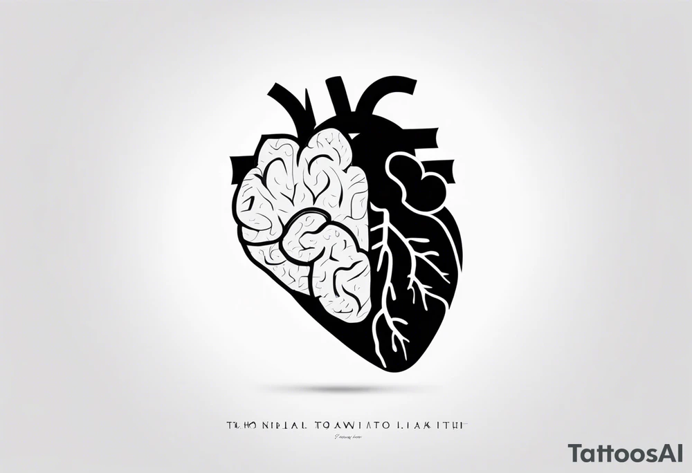 Brain, heart, love, heart break makes you strong, worth it, pain makes you stronger, strength, plane, travel, passion, growth tattoo idea