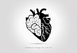 Brain, heart, love, heart break makes you strong, worth it, pain makes you stronger, strength, plane, travel, passion, growth tattoo idea