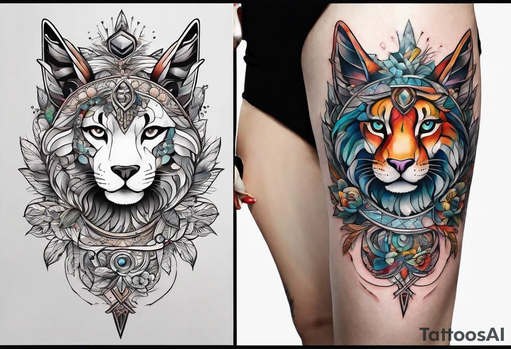 1 cosmo and 1 Gladolius tattoo idea