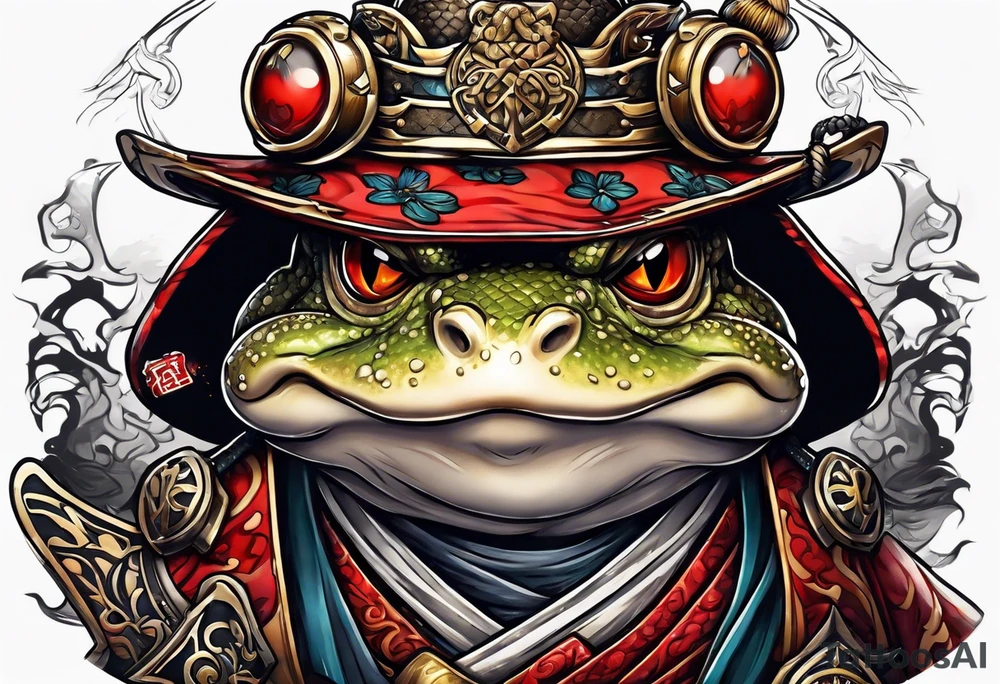 toad samurai sword tattoo idea