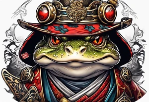 toad samurai sword tattoo idea
