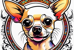 Funny chihuahua tattoo idea