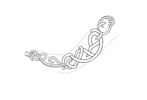 Māori style Celtic knot sleeve tattoo idea