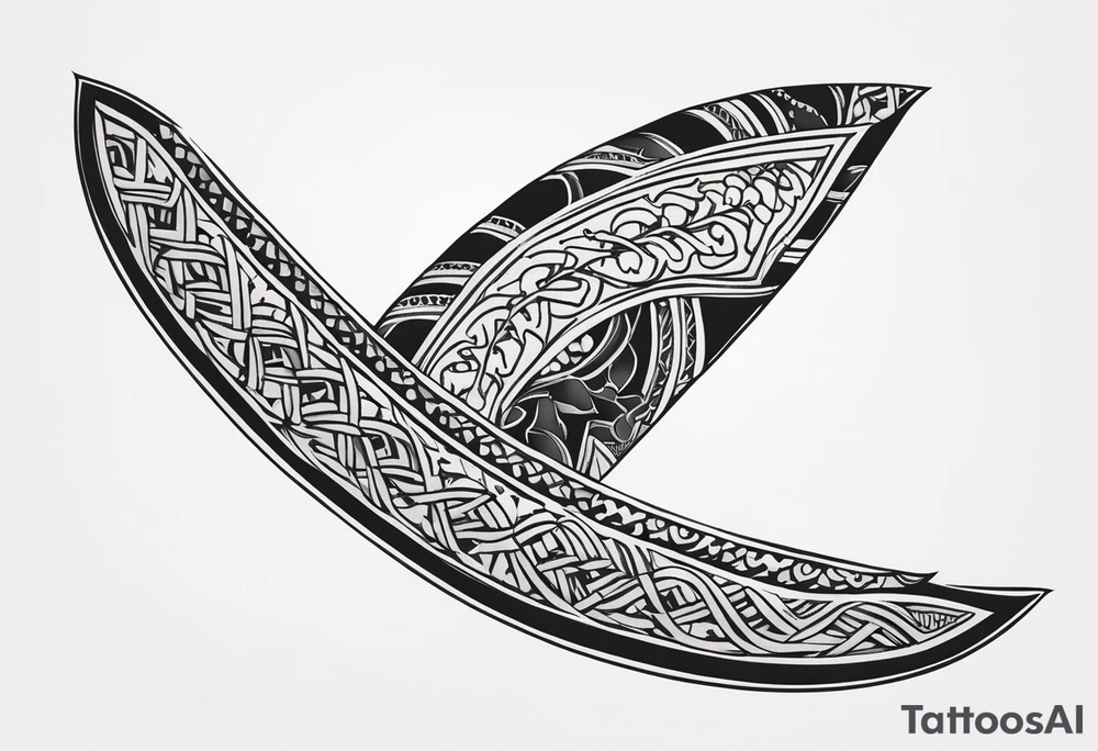 Khukuri with snake wrapped tattoo idea