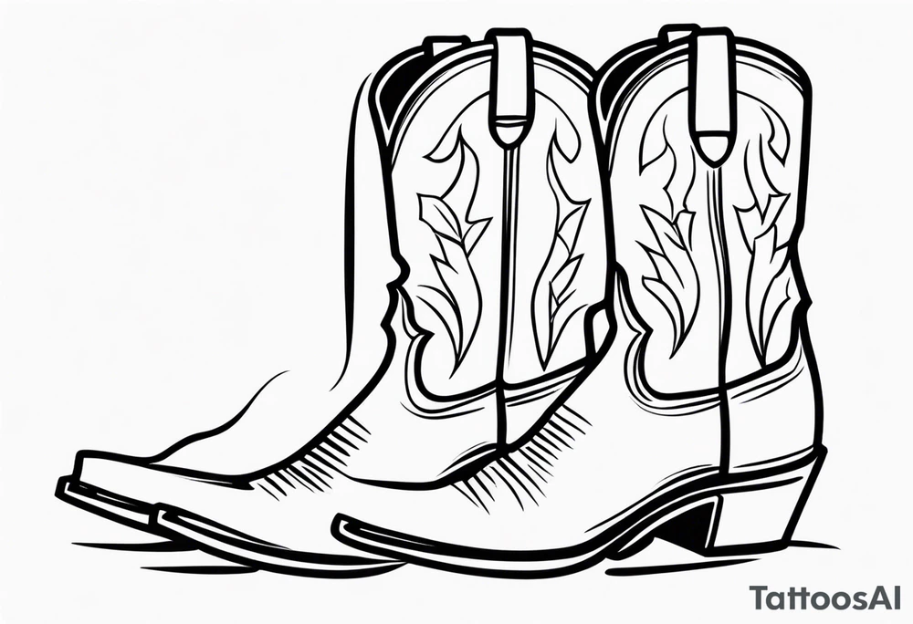 COWBOY BOOT tattoo idea