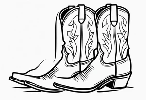 COWBOY BOOT tattoo idea