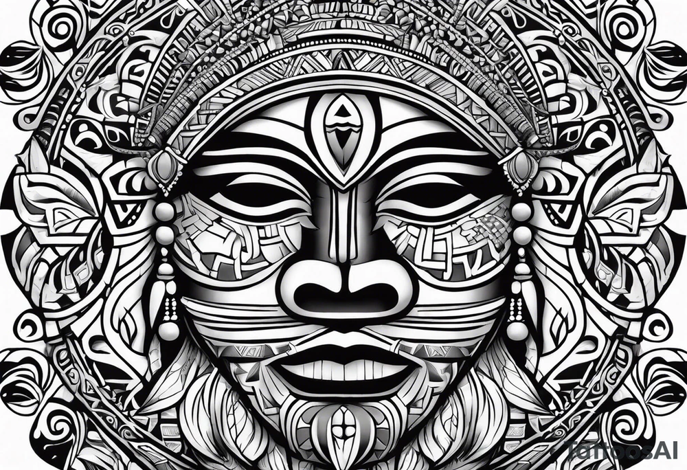 Taino tirbal pattern tattoo idea