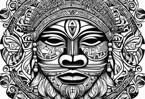 Taino tirbal pattern tattoo idea