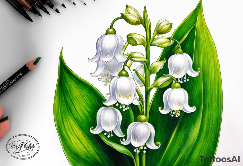 lily of the valley, belladona tattoo idea