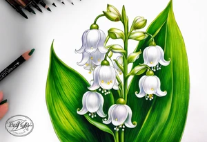 lily of the valley, belladona tattoo idea