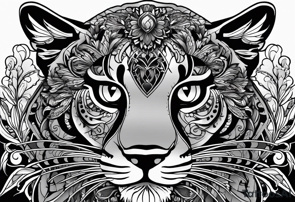 ангел и демон tattoo idea