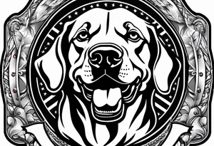 Military memorial dog tags tattoo idea