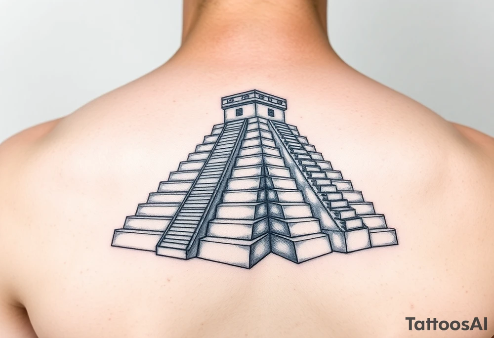Quetzalcoatl pyramids tattoo idea