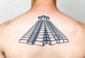 Quetzalcoatl pyramids tattoo idea