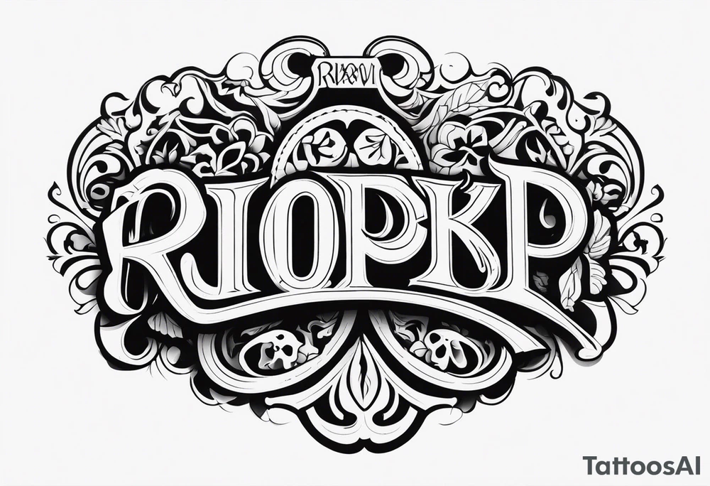 R.i.p tattoo idea