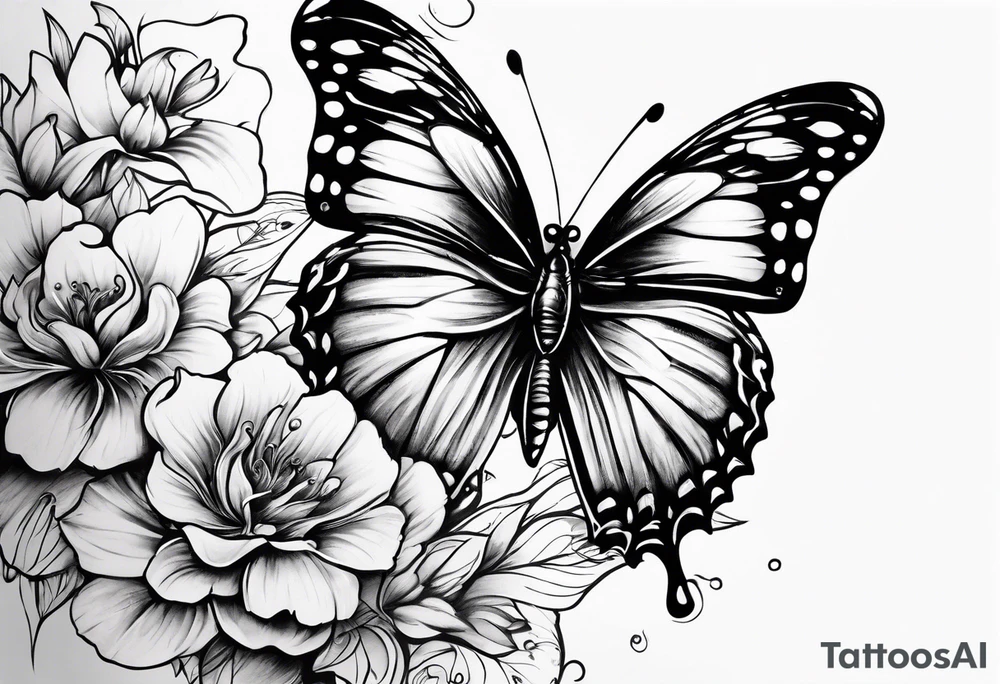 butterfly’s flying up my arm with some clouds and maybe some roman numerals tattoo idea